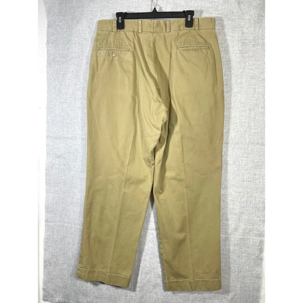 Bills Khakis Briggs Providence Men's‎ Khaki Pleated Cotton Pants Size 38
